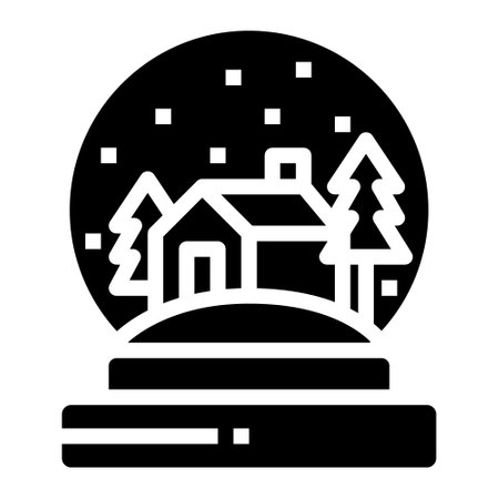 snowball icon solid vector .のイラスト素材