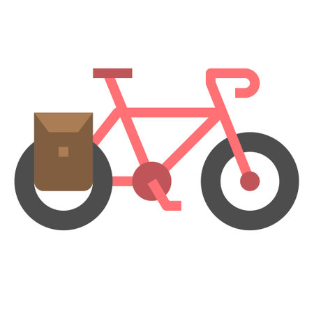 BICYCLE ICON  vector illustration .のイラスト素材