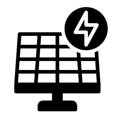 solar panel icon sign symbol graphic vector illustrationのイラスト素材