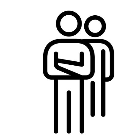 people team icon vector illustration ,group,team,leaderのイラスト素材