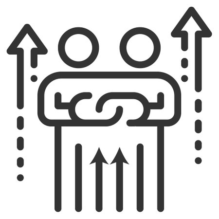 cooperation icon  line vector design elements pictograms wed logo and infographicsのイラスト素材