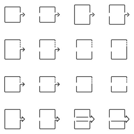 elements infographic , arrow, square, diagram, chart,のイラスト素材