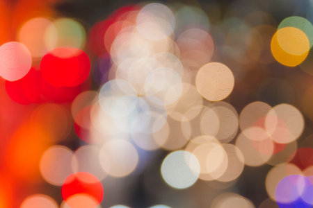 Bokeh light background.Vintage filter effect used.