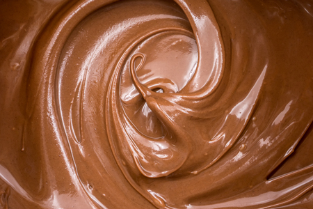 Chocolate spread as backgroundの写真素材