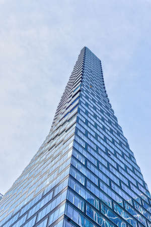 CALGARY, CANADA - NOVEMBER 13, 2021: At 729 feet, Telus Sky is one of the city's tallest skyscraper buildings located in downtown Calgary, Alberta, Canada.のeditorial素材