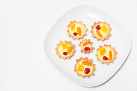 Berry, orange and apricot delicious cream tart