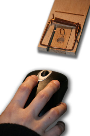 mouse, mousetrap, internet danger