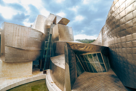 Guggenheim Museum in Bilbao, Spainのeditorial素材