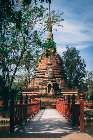 Beautiful  historic park in the middle of Thailand.の写真素材