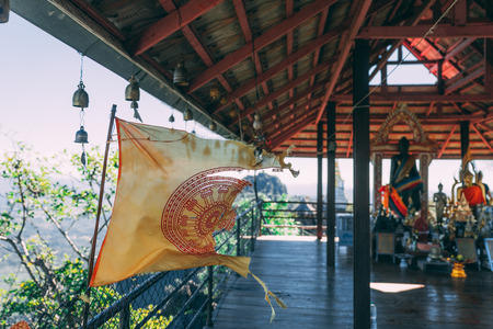 Wat Chaloemphrakiat in Thailand. Beautiful temple without tourists. Hidden gem in thailandの写真素材