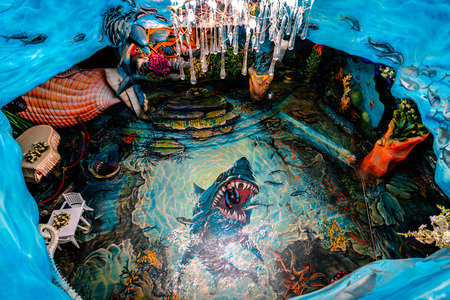 DALAT, VIETNAM. January 23, 2019. Hang Nga guesthouse, Crazy House, in Dalat, Vietnam. It is designed and constructed by Vietnamese woman architect Dang Viet Ngaのeditorial素材