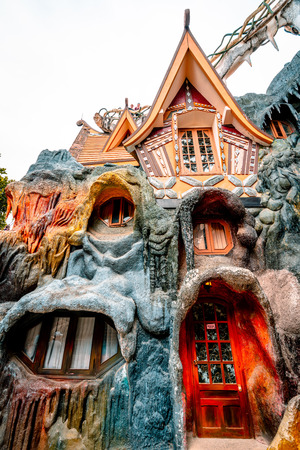 DALAT, VIETNAM. January 23, 2019. Hang Nga guesthouse, Crazy House, in Dalat, Vietnam. It is designed and constructed by Vietnamese woman architect Dang Viet Ngaのeditorial素材