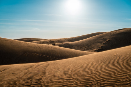 The red sand dunes in Mui ne, Vietnam is popular travel destination with long coastline.の写真素材
