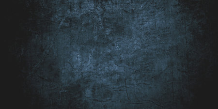 Navy Blue Cement Background. Old Dark blue background. Blue wall textureの写真素材