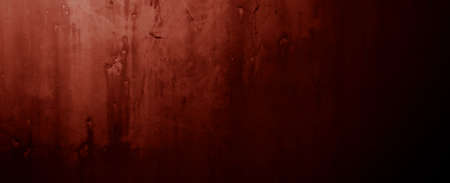 Dark maroon shabby walls. Scary cement textureの写真素材
