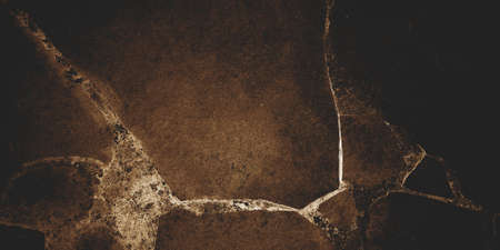 Dark maroon shabby walls. Scary cement textureの写真素材