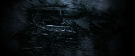 Scary dark grunge goth design . horror black backgroundの写真素材