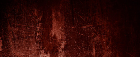 grunge background with scratches, Scary red dark walls, concrete cement texture
