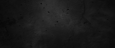 Horror Cement Texture. Grunge scary background. Wall Concrete Old blackの写真素材