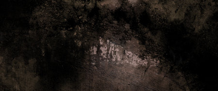 Old wall with Peeling paint on a cement surface