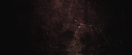 Dark Grunge Cement Background With Scratches, Horror Dark wall textureの写真素材