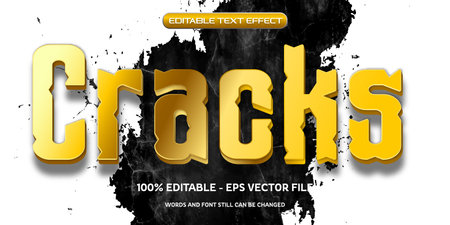 Editable text effect Vampire style with dark cracked wall backgroundのイラスト素材