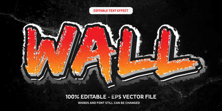 Distro editable text effect EPS Vectorのイラスト素材