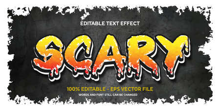 Distro editable text effect EPS Vectorのイラスト素材