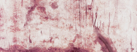 Dirty wall background. Blood on white wall background