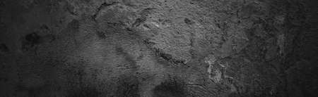 Panoramic concrete wall background. rock abstract wall backgroundの写真素材