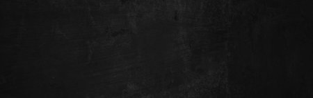 Panoramic Scary dark walls, slightly light black concrete cement texture for background