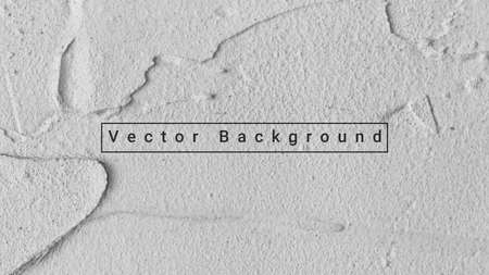 Concrete wall background vector illustration. Background white cement plaster texture.のイラスト素材