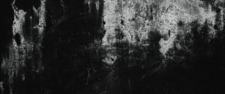Abstract Black distress rough background. Black grunge texture for backgroundの写真素材