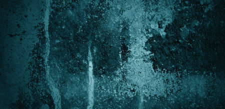 Blue wall texture. Abstract background. Dark cement texture for background. scary concrete