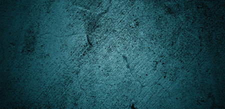 Blue wall texture. Abstract background. Dark cement texture for background. scary concrete