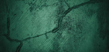 Green wall texture. Abstract background. Dark cement texture for background. scary concreteの写真素材