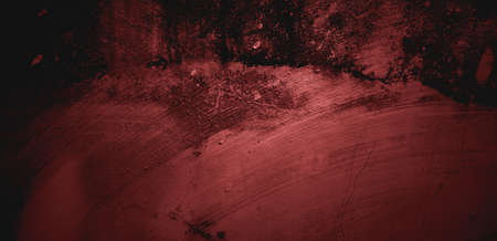 Red grunge texture. wall scary concrete, Horror cement for background.の写真素材