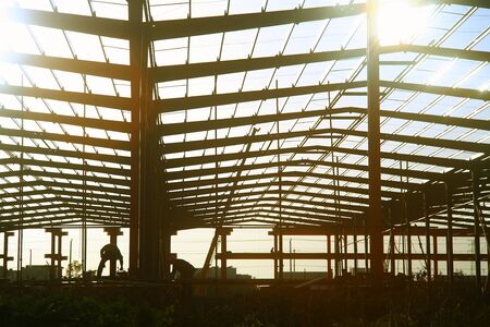 People on the construction siteのeditorial素材