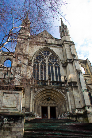 Church at New Zealand with blue skyのeditorial素材