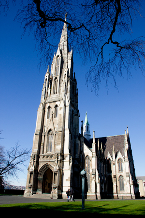 Church at New Zealand with blue skyのeditorial素材
