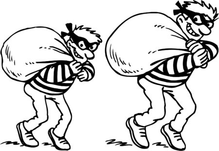 Cartoon Thievesのイラスト素材