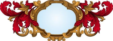 Retro frame vectorのイラスト素材