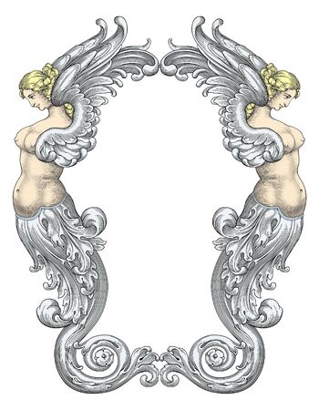 Mermaids vectorのイラスト素材