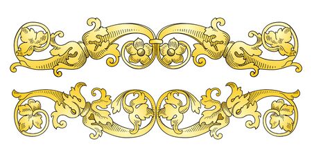 Decoration design elements のイラスト素材