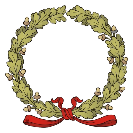Oak Wreath のイラスト素材