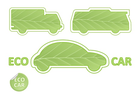 Eco Car Emblems のイラスト素材