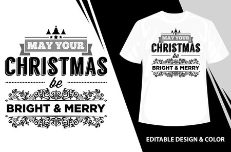 Merry Christmas vector text Calligraphic Lettering design card template, Christmas Typographic Background, Creative typography for Holiday greeting cards, Calligraphy Font style tのイラスト素材