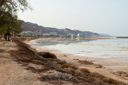 View of the health skin Psoriasis treatment  hotels in Dead Sea Israel coastline