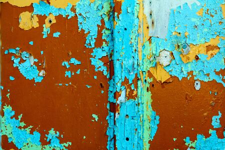 Abstract grunge wood paint texture great background image in bright colorsの写真素材