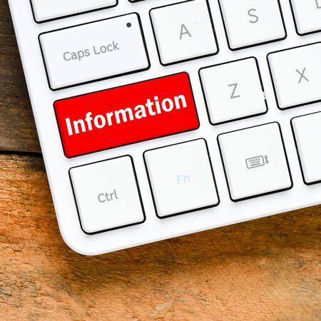 Information key on the computer keyboardの写真素材
